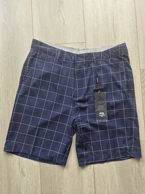 HEAD Men’s Navy Windowpane Golf Shorts